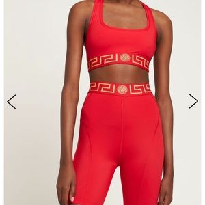 Versace gym sport set red gold brand new